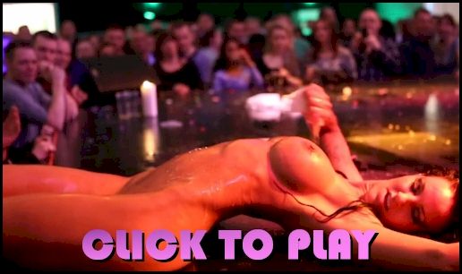 Video of a busty stripper performing live