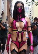 Adrianne Curry as a Mortal Kombat character