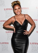 Adrienne Bailon in leather