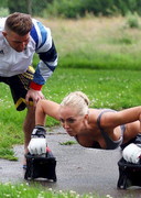 Aisleyne Horgan Wallace working out