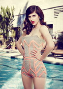 Alexandra Daddario magazine cleavage