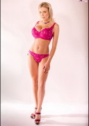 Alyssa in pink lingerie