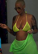 Amber Rose bikini see through