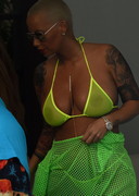 Amber Rose bikini see through