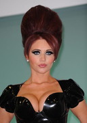 Amy Childs in latex