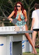 Amy Childs in a swimsuit