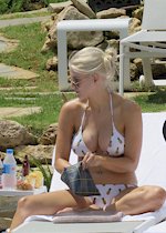 Ashley James in a bikini