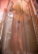 Naked babe in the shower