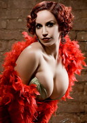 Bianca Beauchamp as a busty burlesque babe