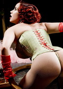 Bianca Beauchamp as a busty burlesque babe