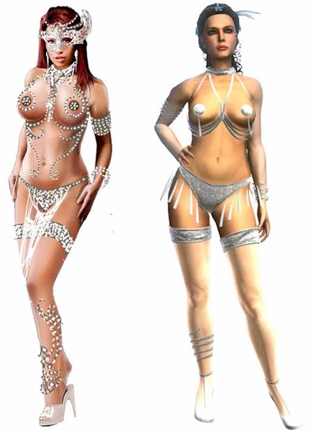 Bianca Beauchamp as a video game character
