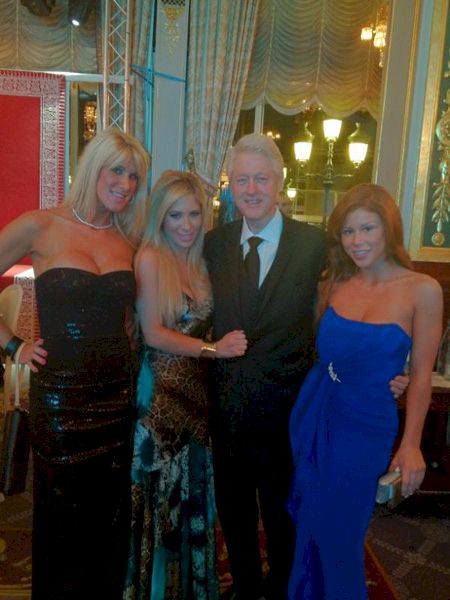 Bill Clinton with porn stars