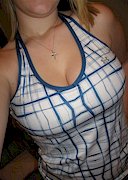 Amateur girlfriend in a see through top