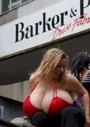 Boobs on bikes parade