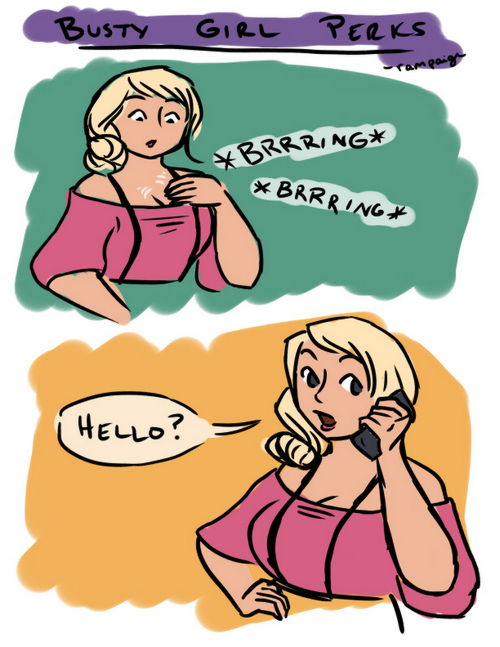 Busty Girl Perks