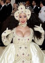 Cardi B cleavage