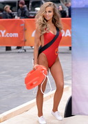 Carmen Electra in Baywatch swimsuit