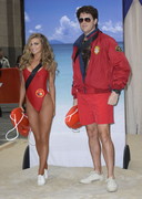 Carmen Electra in Baywatch swimsuit