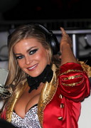Carmen Electra cleavage for Halloween