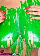 Camgirl Carmen wearing paint