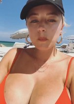 Big boob bikini selfie