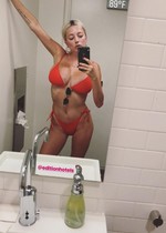 Big boob bikini selfie