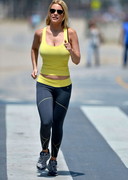 Carrie Keagan jogging