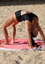 Casey Batchelor bikini Yoga