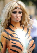 Chantelle Houghton in body paint
