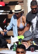 Charlotte McKinney in a bikini top