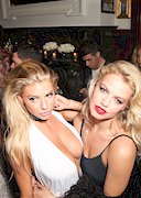 Charlotte McKinney braless cleavage