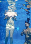 Big tits underwater
