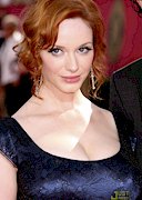 Christina Hendricks cleavage at the Emmys