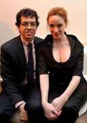 Christina Hendricks down blouse