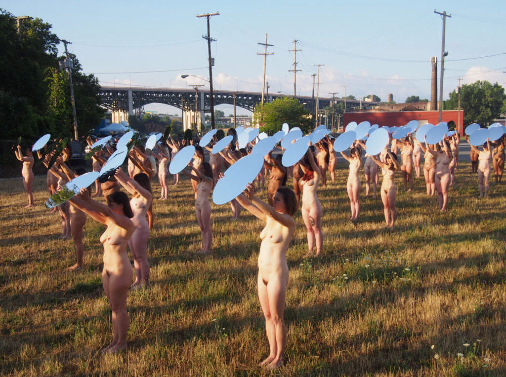 Nude Women Trump Protest