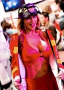 Busty babes at Comic Con