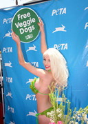 Courtney Stodden in a lettuce bikini