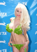 Courtney Stodden in a lettuce bikini