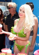 Courtney Stodden in a lettuce bikini