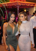 Daphne Joy in a sheer dress