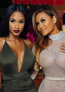 Daphne Joy in a sheer dress