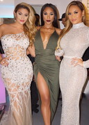 Daphne Joy in a sheer dress