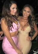 Daphne Joy cleavage in the club