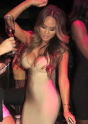 Daphne Joy cleavage in the club