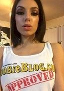 Darcie Dolce in a Boobie Blog top