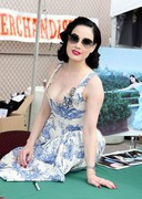 Dita Von Teese downblouse boobs