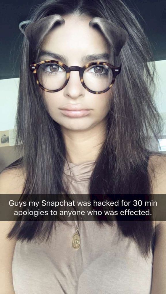Emily Ratajkowski SnapChat hack