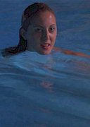 Eva Amurri topless in a pool