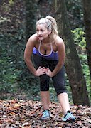 Gemma Merna working out