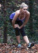 Gemma Merna working out